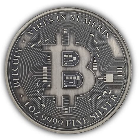 Bitcoin Niue Island 1 Uncja Srebra 2022 Antique Smocza Mennica