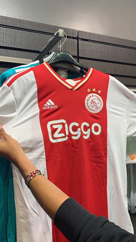 Camisa Ajax Home 22 23 Adidas Masculina Branco E Vermelho