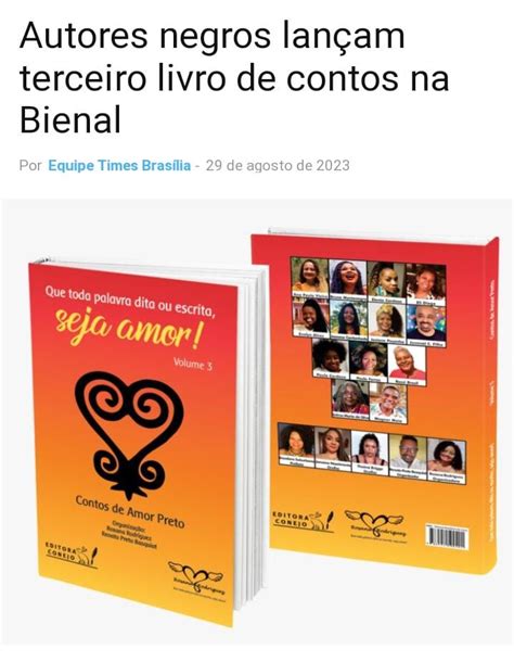 Autores negros lançam terceiro livro de contos na Bienal Juvenal C Filho