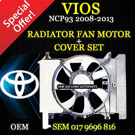 Toyota Vios Ncp Year Oem Taiwan New Radiator Fan Motor With