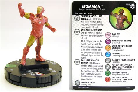 HeroClix 019 Iron Man Captain America And The Avengers Mtgandmore De