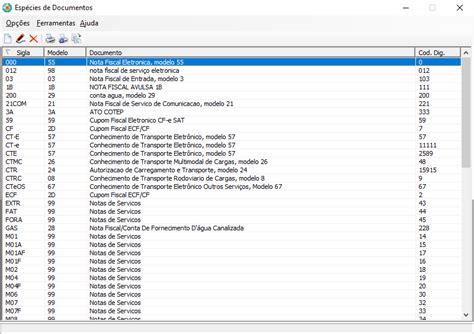 F766 EFD Contribuições Como cadastrar espécie de documentos para