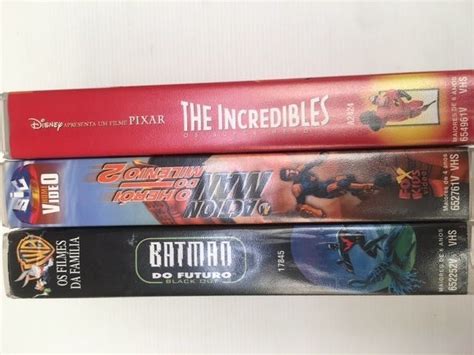 VHS Filmes Infantiles Batman Action Man The Incredibles Montijo E