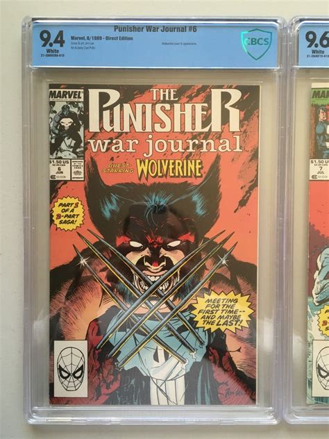 Punisher War Journal Cbcs Cbcs Jim Lee Wolverine Marvel