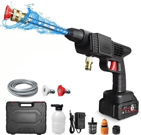 V High Pressure Washer Car Washing Machine Cordless Portable