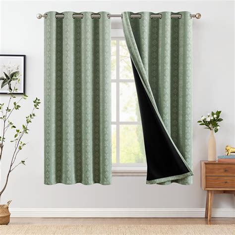 Amazon Jinchan 100 Blackout Boho Curtains 63 Inch Length For