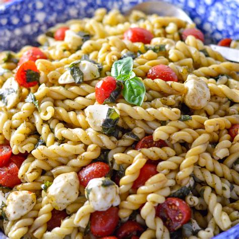 Easy Caprese Pasta Salad Whole Made Living