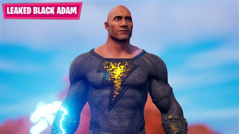 Fortnite LEAKED Black Adam Skin Gameplay Releasing Oct 20 YouTube