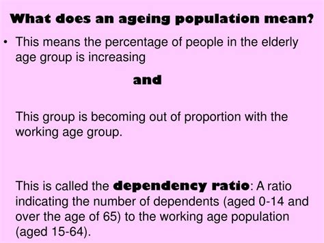 Ppt What Is Meant By ‘ageing Population And What Are The Resultant