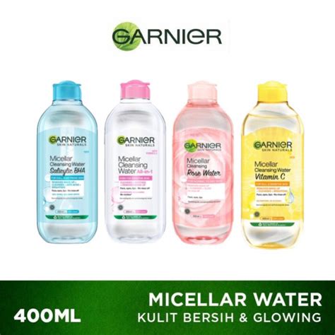 Jual Garnier Micellar Water 400ml Rose Oil Infused Vitamin C Salicilyc