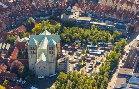 M Nster Von Oben Kathedrale St Paulus Dom In M Nster Im Bundesland