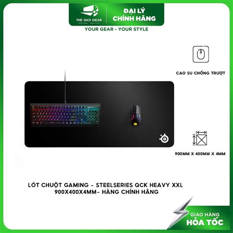 Lót Chuột Gaming SteelSeries QCK Heavy XXL 900x400x4mm Hàng Chính