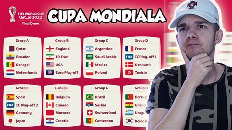 GRUPE CUPA MONDIALA 2022 PREDICTIE YouTube