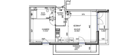 Plan Appartement T2 De 42 84 M² Neuf à Pont De Metz Résidence