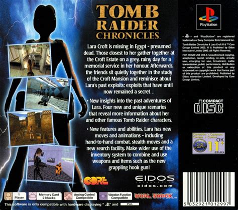 Tomb Raider Chronicles 2000 Playstation Box Cover Art Mobygames