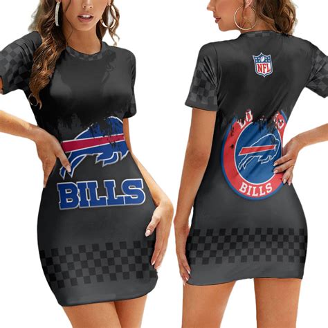 Buffalo Bills Limited Edition Summer Casual Short Sleeve Bodycon Mini