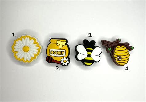 Bumble Bee Croc Charms Honey Bee Shoe Charm Honey Croc Accessories