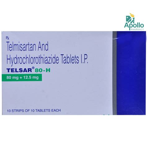 Telsar H Tablet S Price Uses Side Effects Composition Apollo