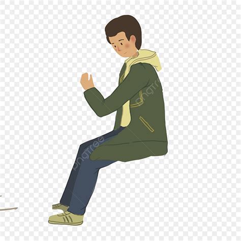 Man Sitting Clipart PNG Images Cartoon Man Sitting Free Of Charge Man