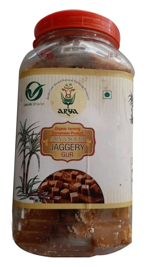 Cubes Natural Arya Jaggery Gur Shape Round Packaging Size 500g At