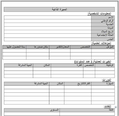 50 ملف سيرة ذاتية مفرغ وجاهز للطباعة عربي وانجليزي برابط واحد مباشر