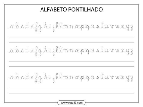 Alfabeto Completo Da L Ngua Portuguesa Abeced Rio Para Imprimir