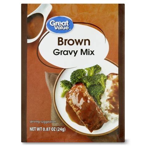 Great Value Brown Gravy Mix 0 87 Oz