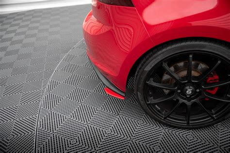 Rear Side Splitters Vw Golf Mk Gti Clubsport Red Our Offer