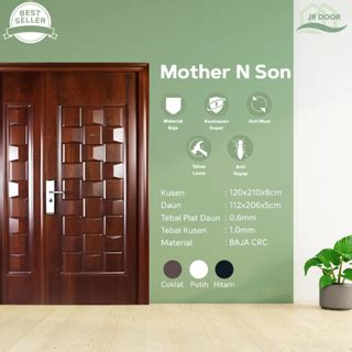 Jual JR DOOR LUXURY MS RUBIK 210 Pintu Plat Baja Mother And Son