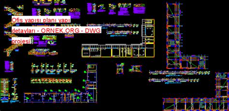 Ofis Yap S Plan Yap Detaylar Dwg Projesi Autocad Projeler Hot