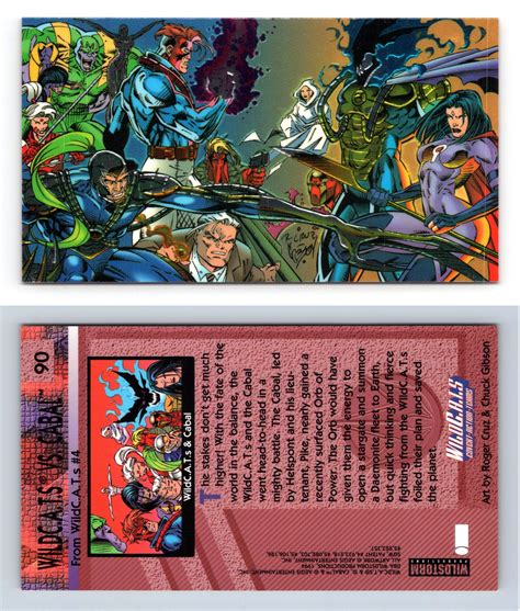 Wildc A T S Vs Cabal 90 Wildc A T S 1994 Wildstorm Chrome Trading Card