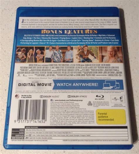 Mamma Mia Blu Ray Sing Along Edition VGC Region B EBay