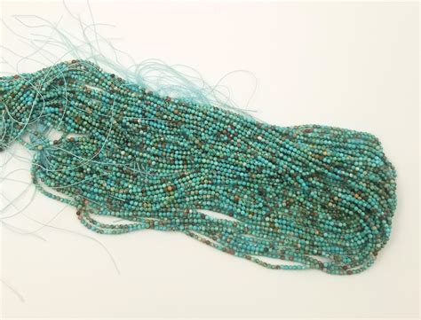 Faceted Turquoise Mm Mm Mm Natural Round Beads No Heat Or Treated