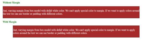 Css Margin Color Understanding Of Different Css Margin Color