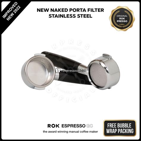 Jual Naked Porta Filter Stainless Rokpresso Original Naked Porta