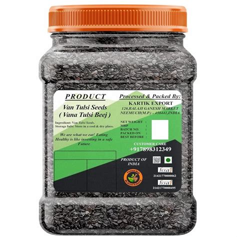 Kartik Export Edible Van Tulsi Seeds Vana Tulsi Beej Mahabeera Seeds
