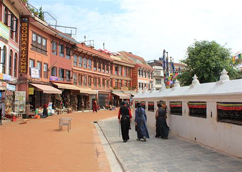 Kathmandu Boudhanath Stupa Nepal Transportation Structure Highlights