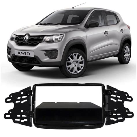 Moldura Din Din Duster Oroch Captur Sandero Logan Kwid Black Piano