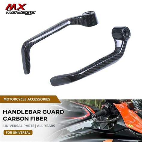 Carbon Fiber Motorcycle Handguards Hand Bar Guard Grips Protector