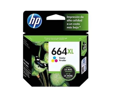 Cartucho Hp 664xl Color Ink High Yield Cartridge Para Impresoras Ink Advantage 2135 3635 4535