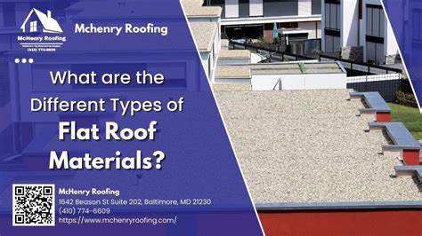 What Are The Different Types Of Flat Roof Materials YouTube