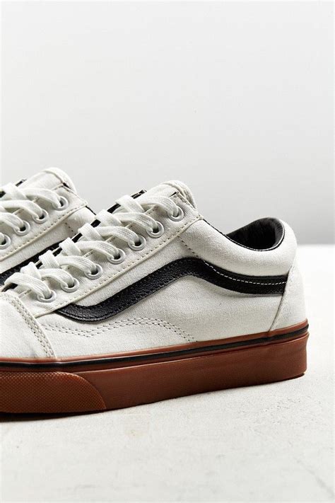 Vans Canvas Old Skool Gum Sole Sneaker In White For Men Lyst