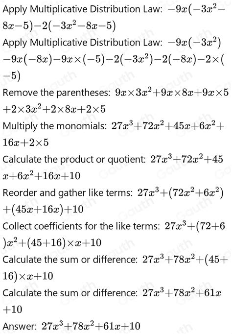 Solved 22 9x 2 3x 2 8x 5 [algebra]