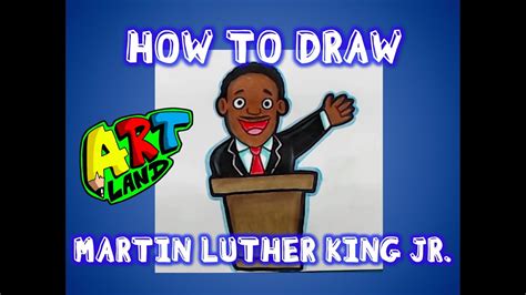 How to Draw MARTIN LUTHER KING JR!!! - YouTube