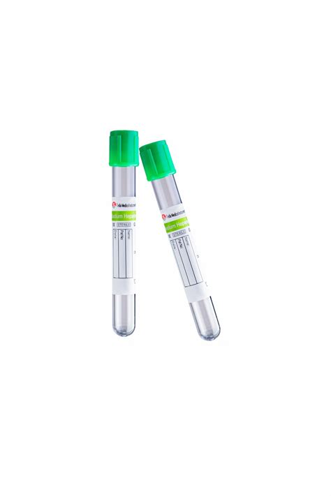 Manufacturer Green Top High Compatibility Sodium Heparin Tube Vacuum