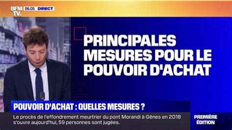 Pouvoir d achat quelles sont les principales mesures envisagées par le