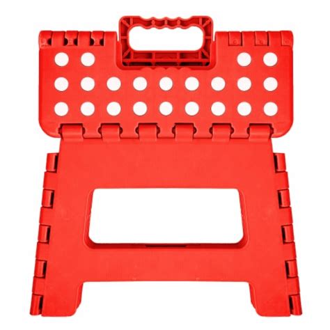 Small Folding Space Saving Step Stool Red 1 Pack King Soopers