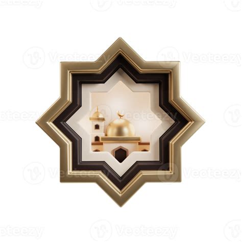 3D Mosque Illustration islamic shape 27380731 PNG