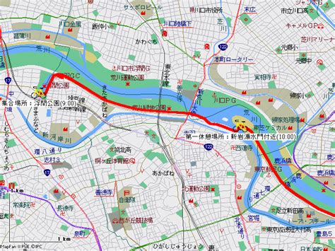 マップ 1 月例 荒川サイクリング コース紹介