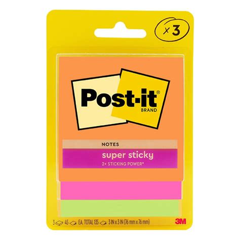 Post It Super Sticky Notes 76x76mm Rio De Janeiro 3 Pack Ebay